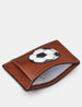 Football Compact Leather Card Holder