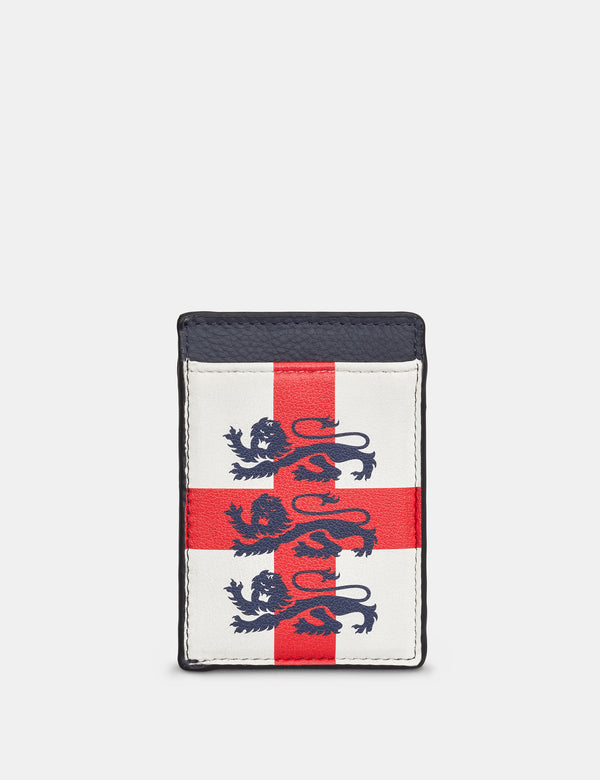 England Legends 3 Lions Compact Leather Card Holder