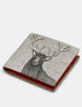 Stag Tweed & Brown Leather Wallet