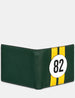 Car Livery No. 82 Green and Black Leather Wallet