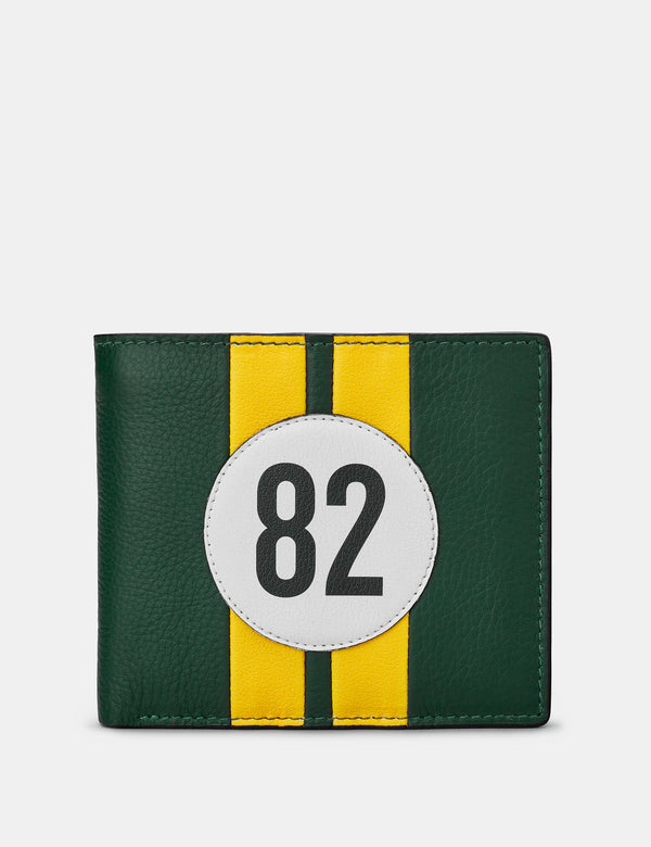 Car Livery No. 82 Green and Black Leather Wallet