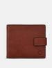 Two Fold Leather Wallet with Tab
