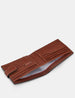 Two Fold Leather Wallet with Tab