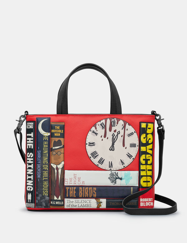 Horror Bookworm Library Leather Grab Bag