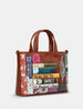 Shakespeare Bookworm Brown Leather Grab Bag