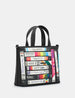 Be Kind Rewind Black Leather Multiway Grab Bag