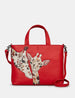 Mothers Pride Red Leather Grab Bag