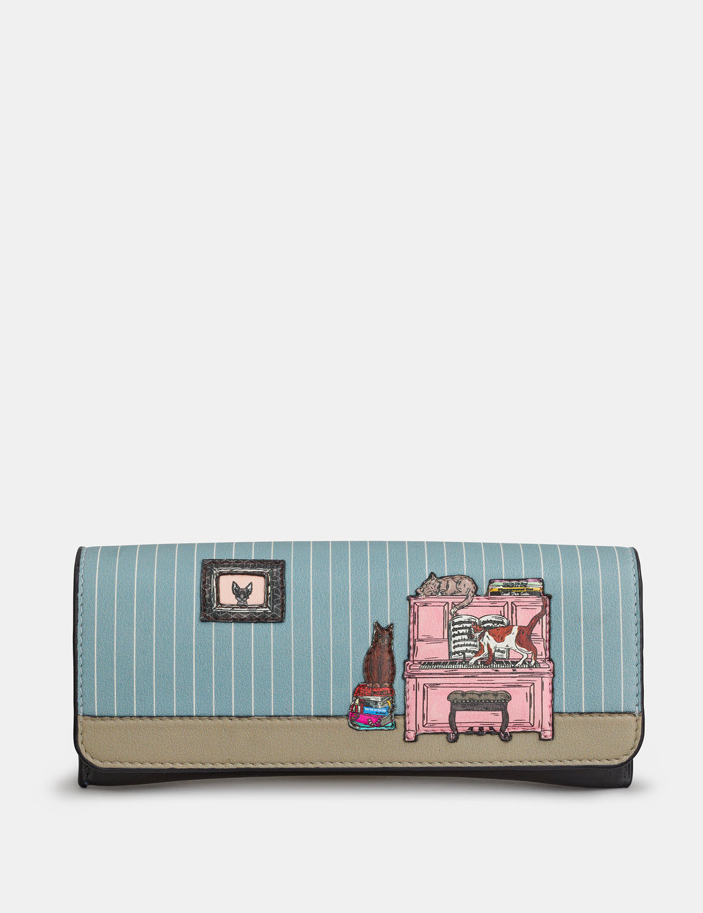 Piano Cats Leather Glasses Case