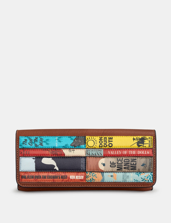 Bookworm Brown Leather Glasses Case