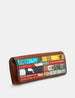 Bookworm Brown Leather Glasses Case