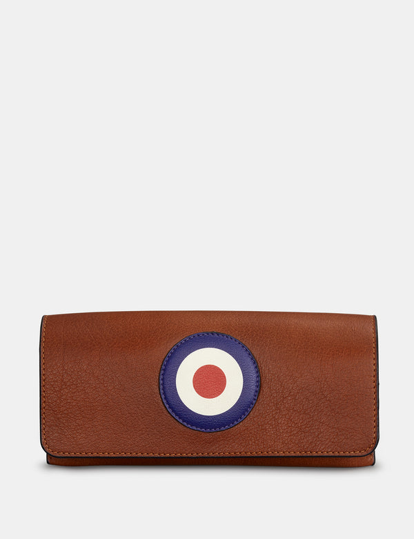 Mod Brown Leather Glasses Case