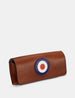 Mod Brown Leather Glasses Case