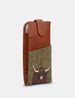 Highland Cow Tweed Leather Glasses Case