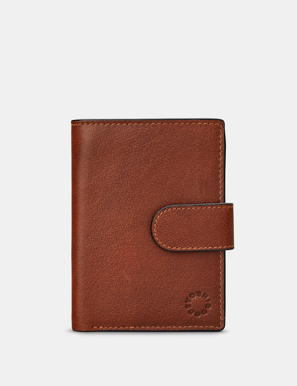 Leather Card Holder Wallet with Tab