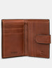 Leather Card Holder Wallet with Tab