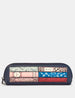 Jane Austen Bookworm Library Zip Top Leather Pouch Pencil Case