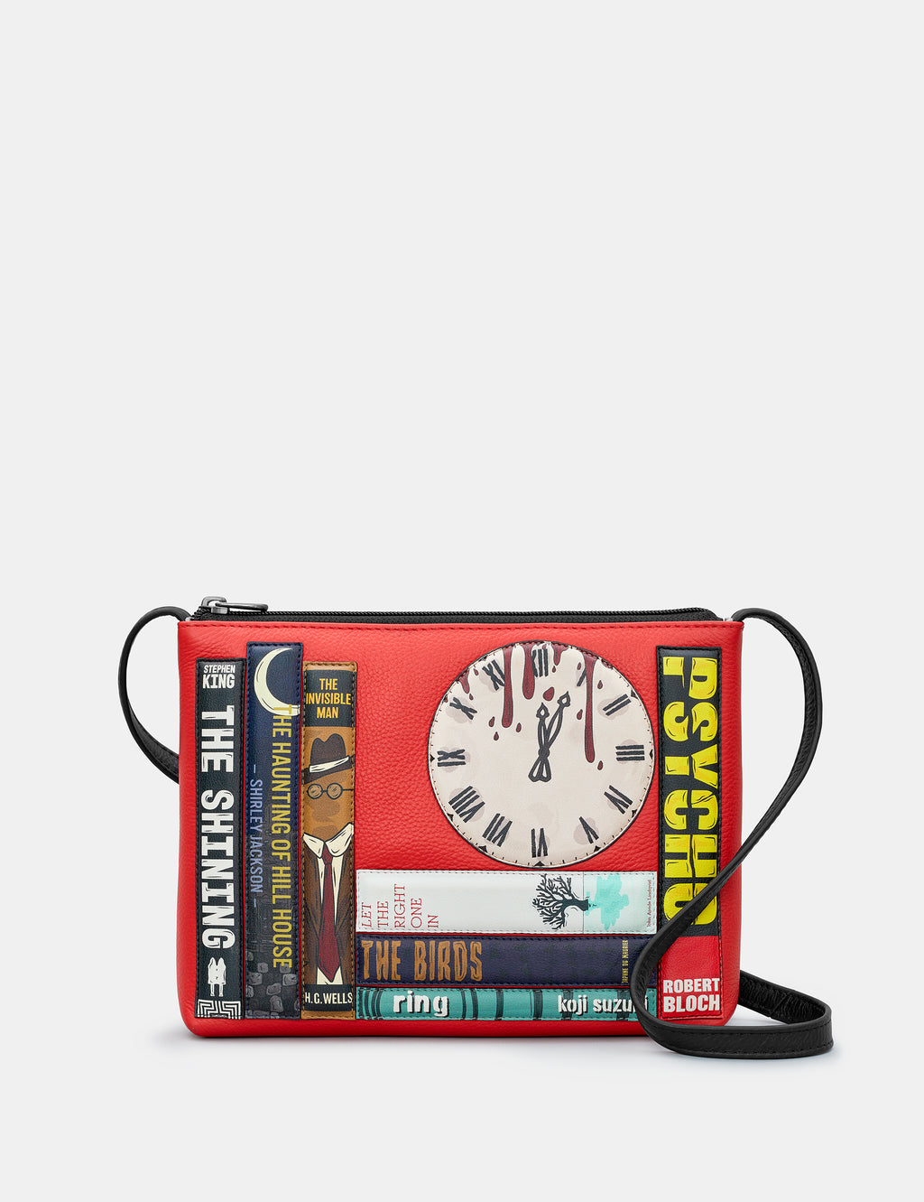 Horror Bookworm Parker Leather Cross Body Bag