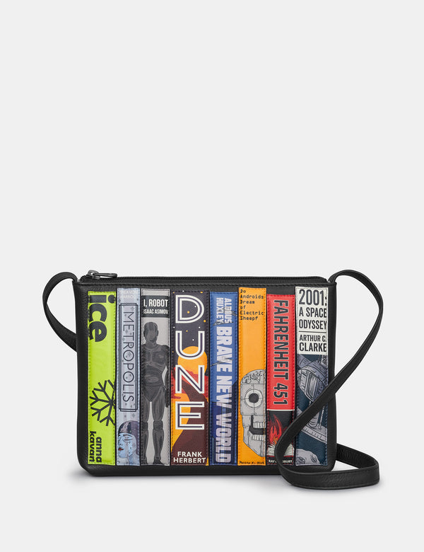 Sci-Fi Bookworm Parker Leather Cross Body Bag