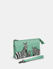 Dazzle of Zebras Mint Green Leather Multiway Cross Body Bag