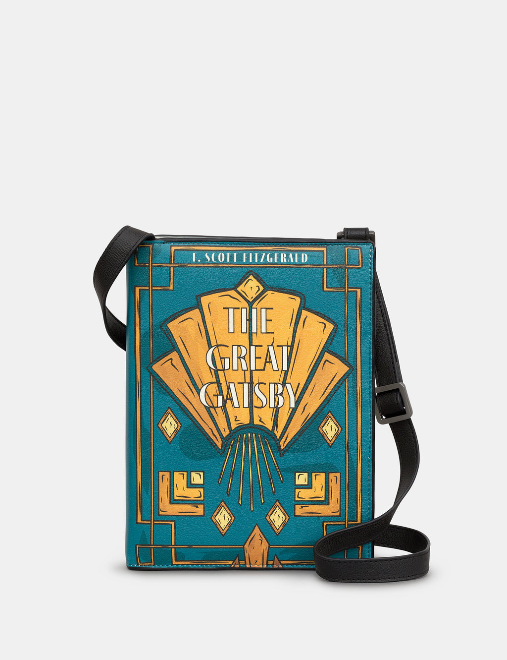 The Great Gatsby Vegan Leather Cross Body Book Bag