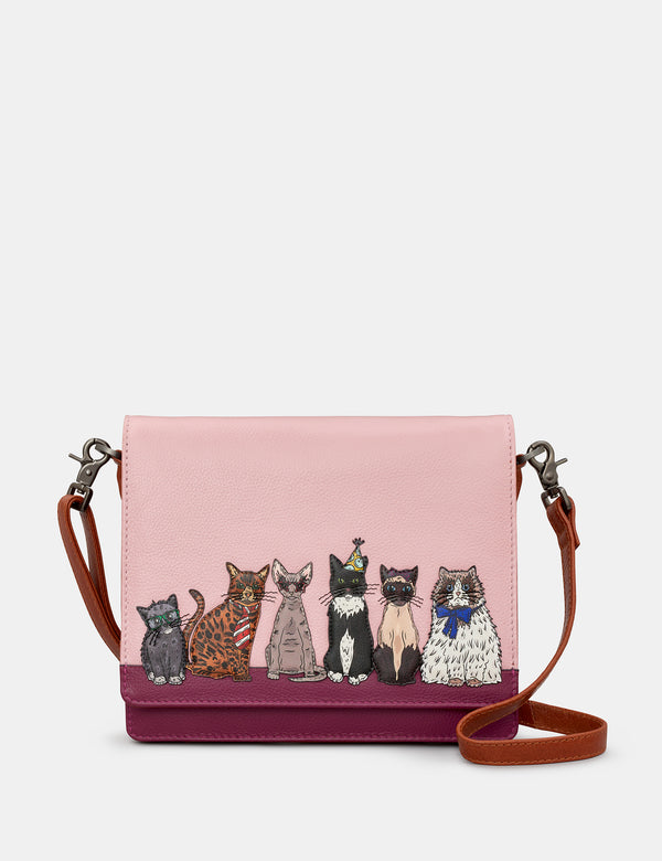 Party Cats Triple Gusset Flap Over Bag