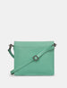 Dazzle of Zebras Mint Green Leather Triple Gusset Flap Over Bag