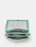 Dazzle of Zebras Mint Green Leather Triple Gusset Flap Over Bag