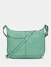 Dazzle of Zebras Mint Green Leather Hobo Bag