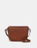 Clarendon Flap Over Leather Cross Body Bag