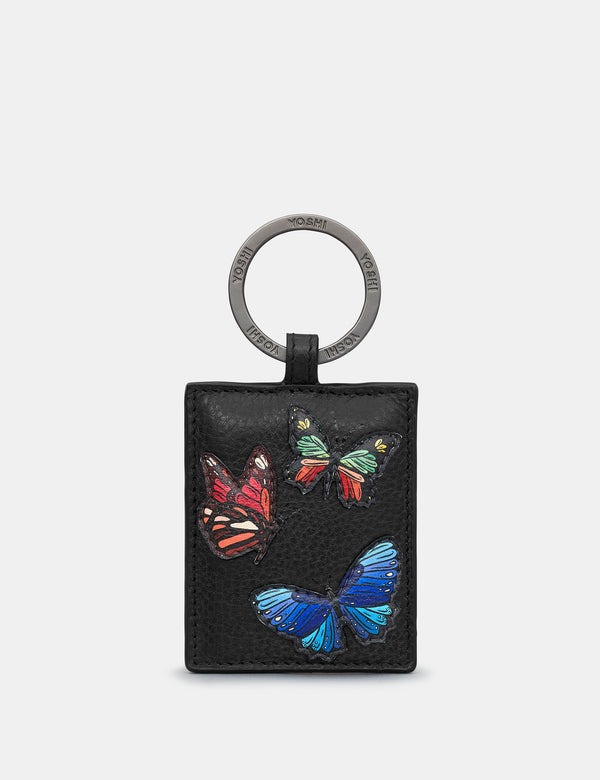 Amongst Butterflies Leather Keyring
