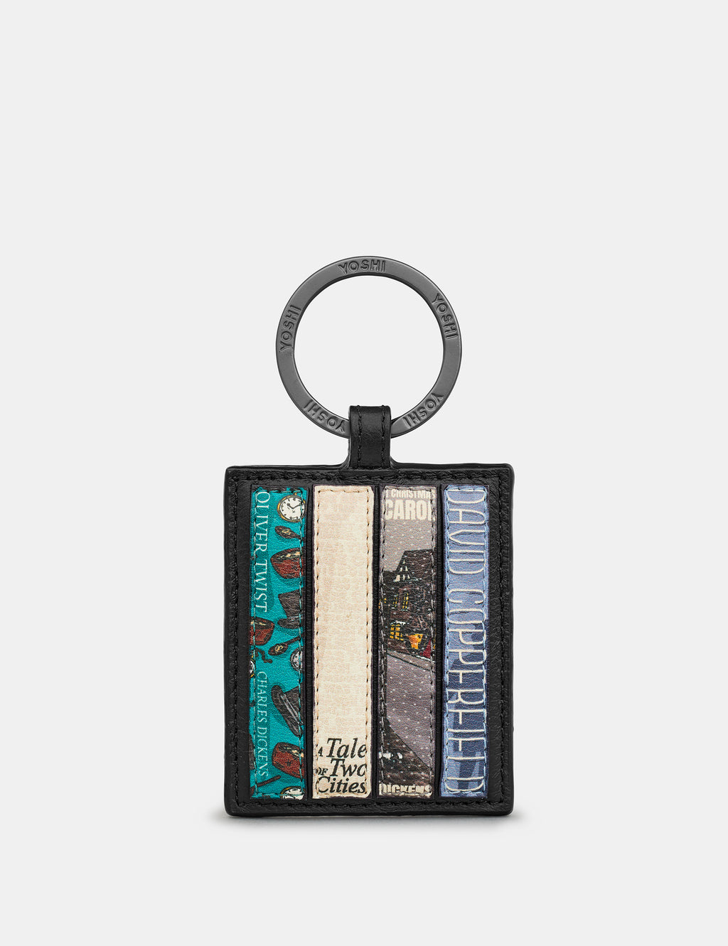 Dickens Bookworm Leather Keyring