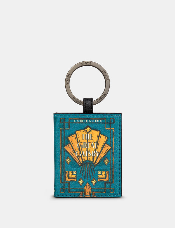 The Great Gatsby Book Cover Vegan Leather Keyring