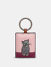 Party Cats - Maltese - Leather Keyring