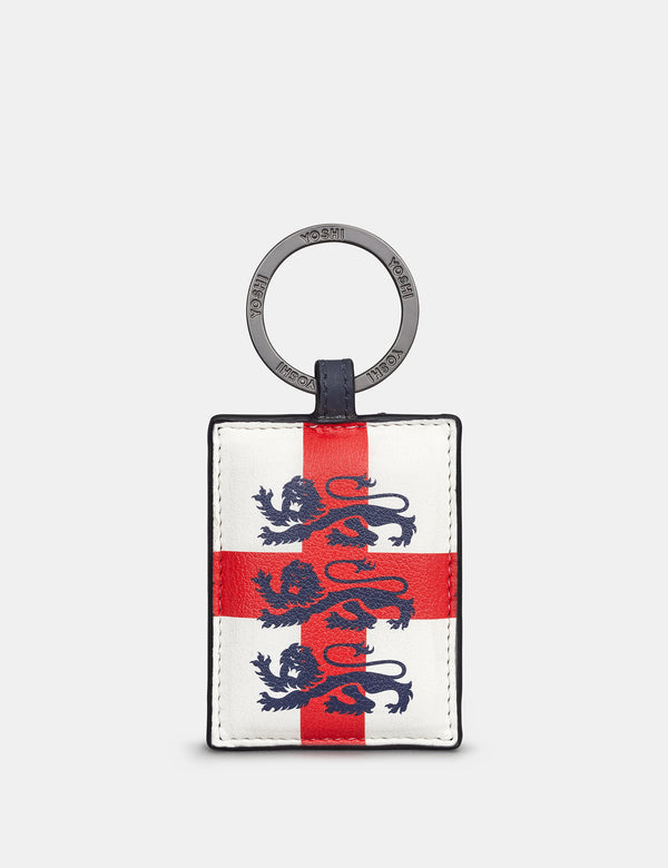 England Legends 3 Lions Leather Keyring