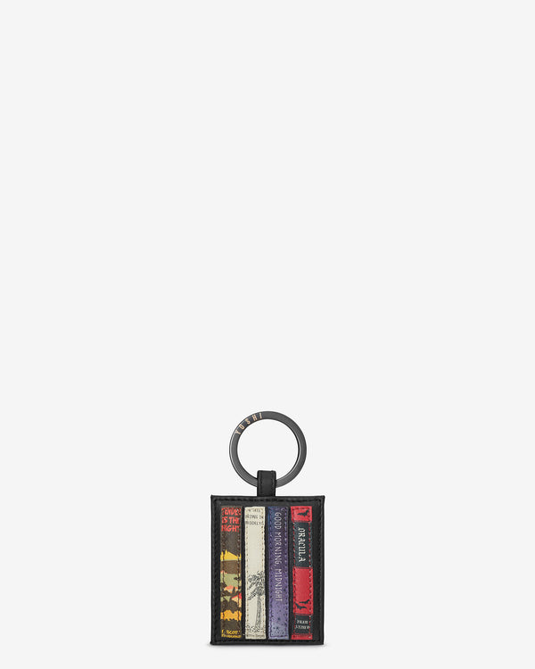 Bookworm Library Leather Keyring