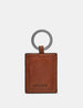 Bookworm Library Brown Leather Keyring